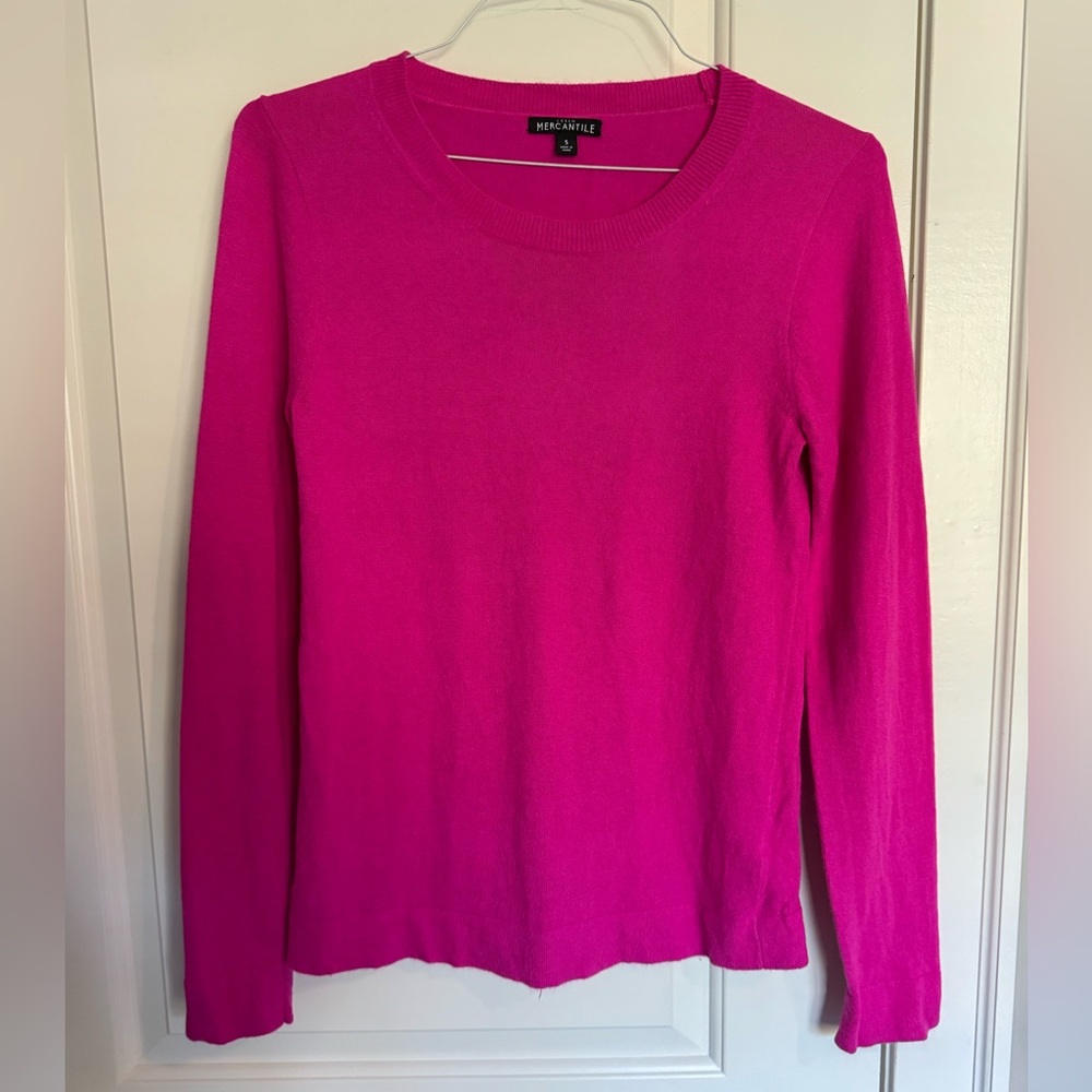 J. Crew Women's Pink Crew Neck Sweater
